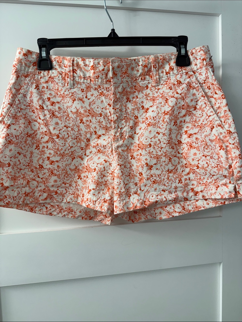 Gap City Short 3" Floral Print Orange and White